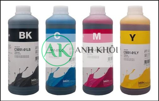 Ảnh của Bảng giá Bộ 4 Màu Mực Nước InkTec Xuất xứ Korea dùng cho máy in phun màu CANON (1LIT)